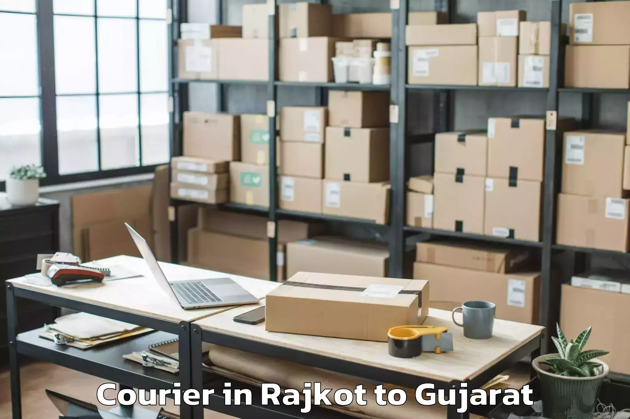 Hassle-Free Rajkot to Gandhi Nagar Courier